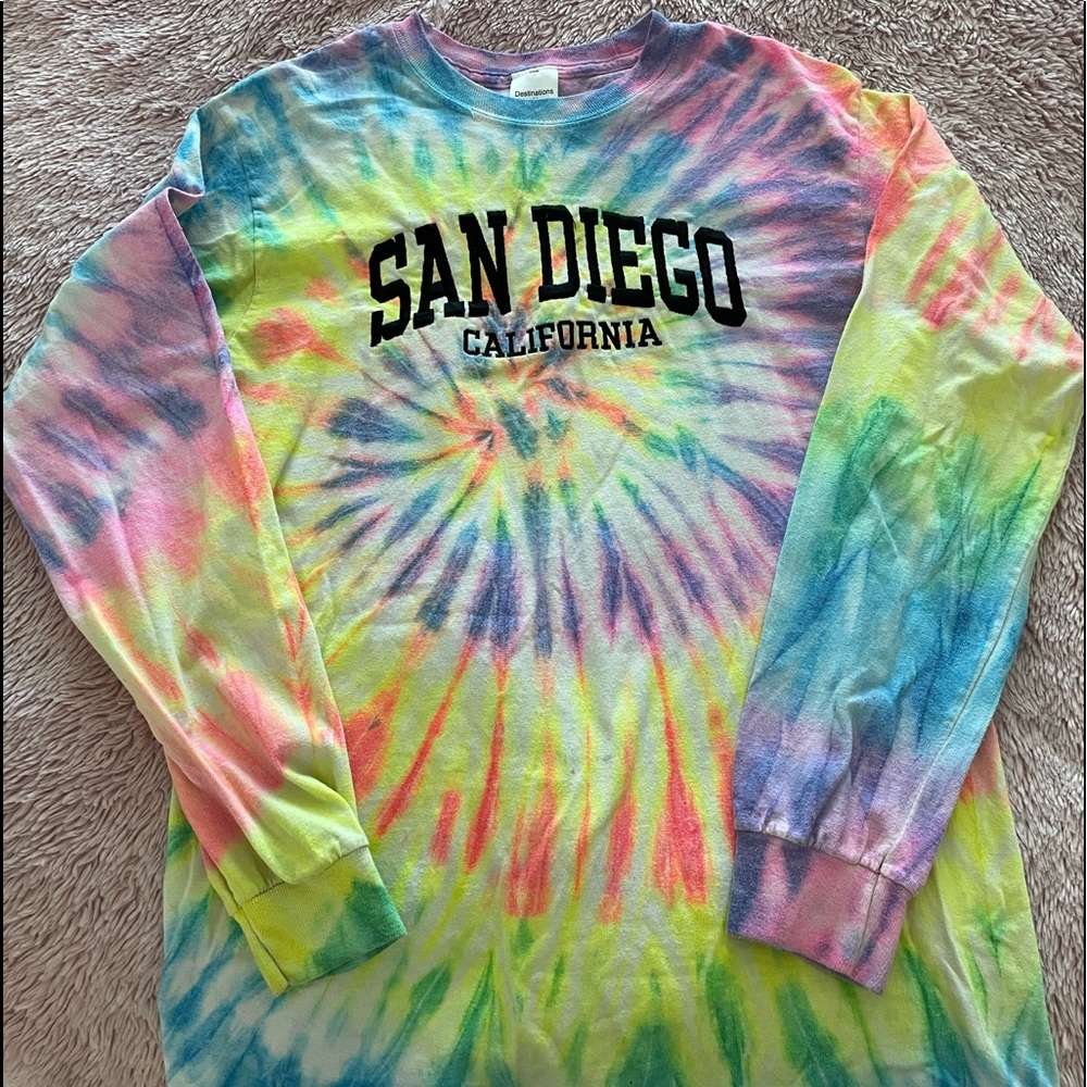 Tie dye, San Diego, long sleeve